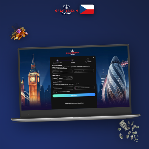 GB Casino registrace na notebooku – rychlé a pohodlné založení účtu v češtině